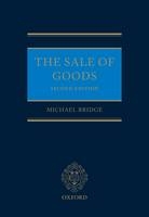 Sale of Goods - Professor Michael Bridge