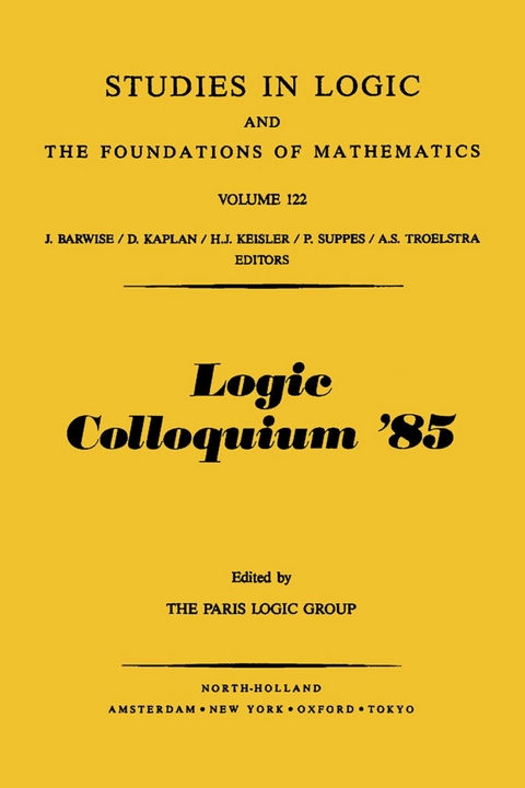 Logic Colloquium '85 - 