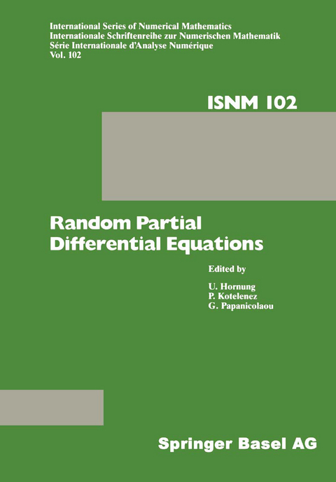 Random Partial Differential Equations -  Hornung,  KOTELENZ,  Papanicolaou