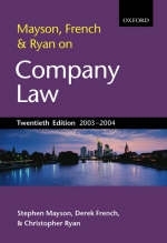 Mayson, French and Ryan on Company Law - Stephen W. Mayson, Derek French, Christopher L. Ryan