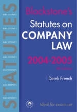 Statutes on Company Law 2004/2005 - Derek French