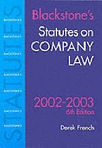 Blackstone's Statutes on Company Law