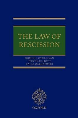 The Law of Rescission - Dominic O'Sullivan