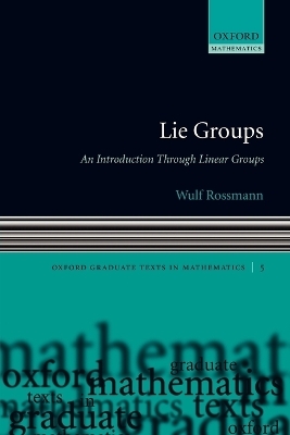 Lie Groups - Wulf Rossmann