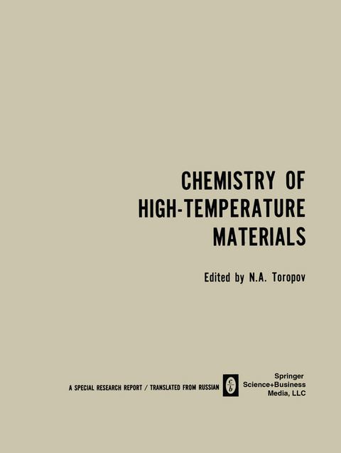 Chemistry of High-Temperature Materials - 