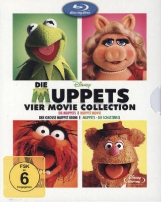 Die Muppets - 4 Movie Collection, 3 Blu-rays