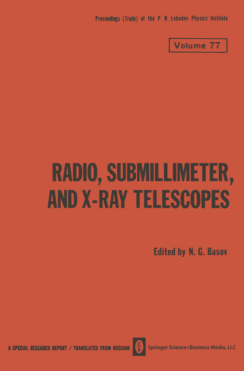 Radio, Submillimeter, and X-Ray Telescopes - 