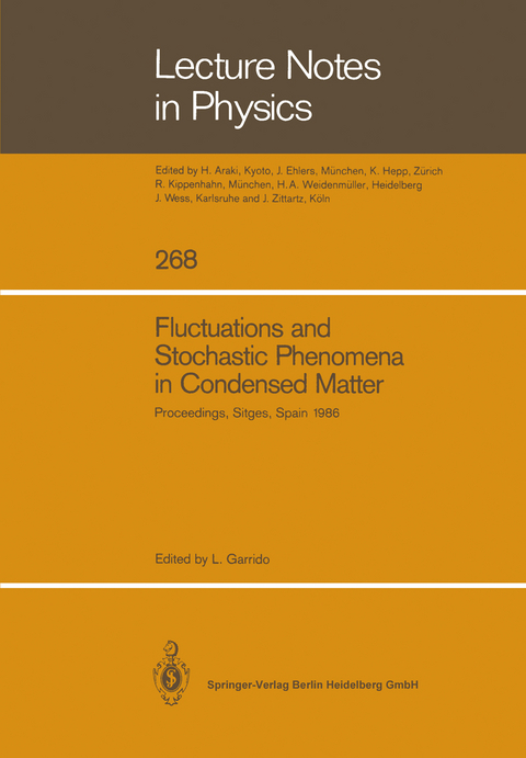 Fluctuations and Stochastic Phenomena in Condensed Matter - 