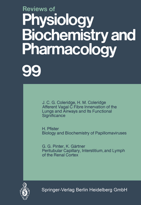 Reviews of Physiology, Biochemistry and Pharmacology