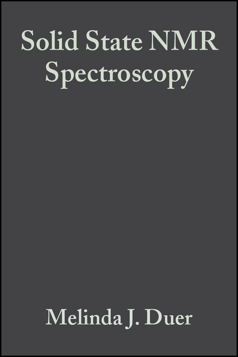 Solid State NMR Spectroscopy - 