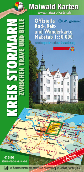 Stormarn = Offizielle Rad-, Reit- u. Wanderkarte Stormarn zwischen Trave und Bille