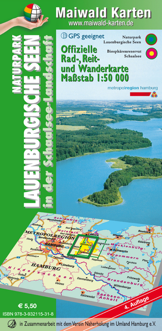 Lauenburg = Offizielle Rad-, Reit- u. Wanderkarte Naturpark Lauenburgische Seen in der Schaalsee-Landschaft