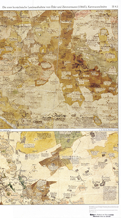 Erste kursächs. Landesaufnahme von Öder u. Zimmermann (2 Kartenblätter) mit Beiheft (H 4.1 / H 4.2)
