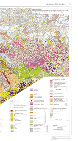 Geologische Übersichtkarte 1:400 000 mit Beiheft (A 3)