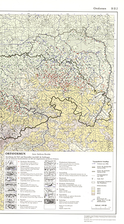Ortsformen 1:400 000 mit Beiheft (B II 2)