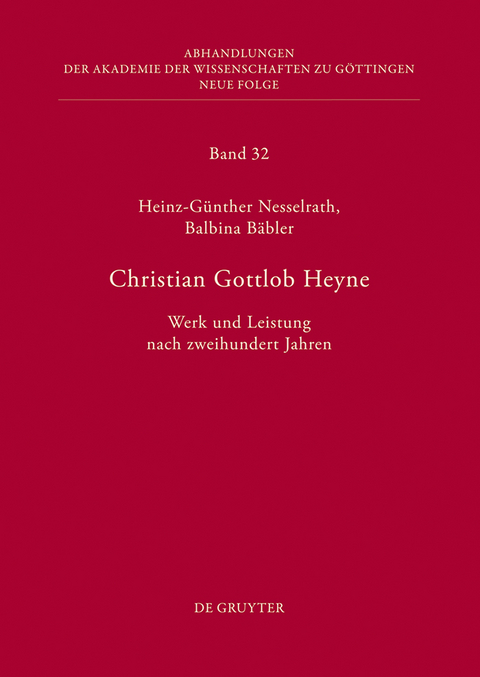 Christian Gottlob Heyne - 