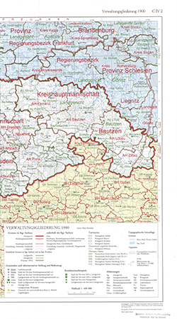 Verwaltungsgliederung 1900 1:400 000 und 1:200 000 (4 Kartenblätter) mit Beiheft (C IV 2)