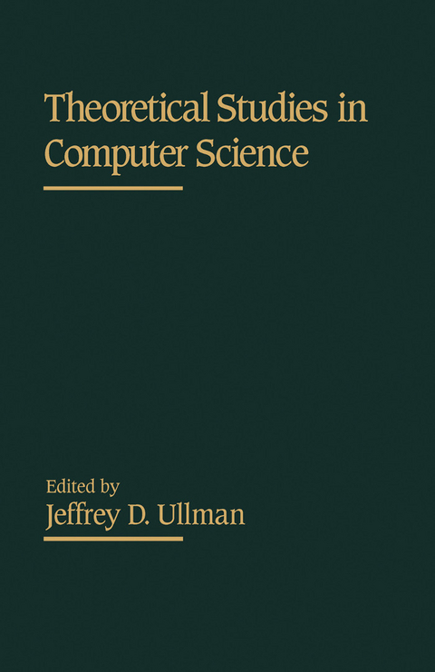 Theoretical Studies in Computer Science - 