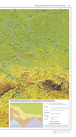 Physiogeographische Übersicht (Naturräume) 1:800 000 mit Beiheft (A 6)