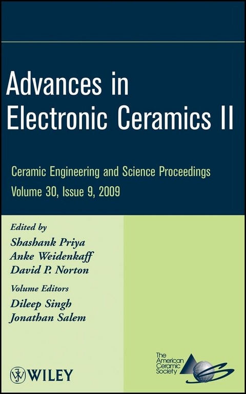 Advances in Electronic Ceramics II, Volume 30, Issue 9 - 