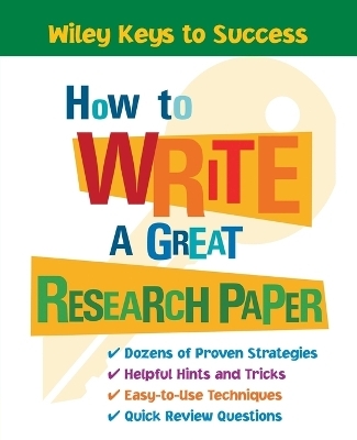 How to Write a Great Research Paper -  Book Builders, Beverly Chin