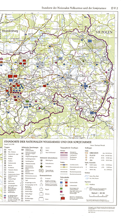 Standorte der Nationalen Volksarmee und der Sowjetarmee 1:400 000 mit Beiheft (D V 2)