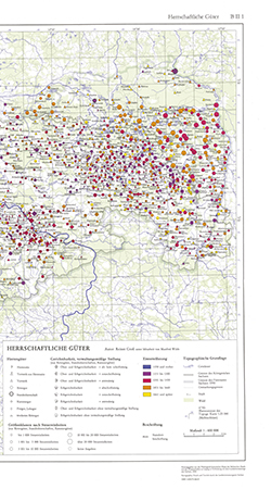 Herrschaftliche Güter bis zur bürgerlichen Agrarreform 1:400 000 mit Beiheft (B II 1)
