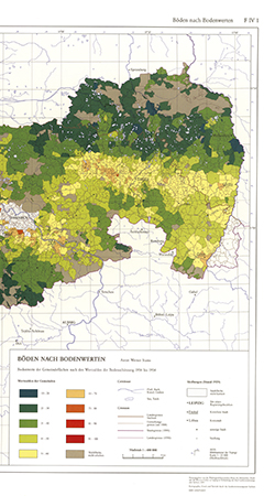 Böden nach Bodenwerten 1934 bis 1954 1:400 000 mit Beiheft (F IV 1)