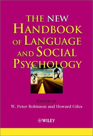 The New Handbook of Language and Social Psychology - 