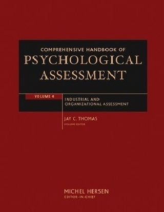 Comprehensive Handbook of Psychological Assessment, Volume 4