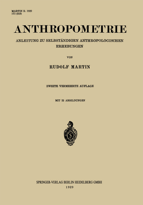 Anthropometrie - Rudolf Martin