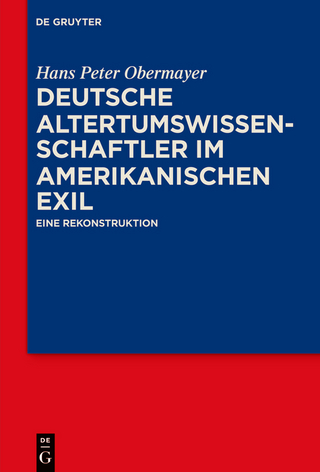 Deutsche Altertumswissenschaftler im amerikanischen Exil