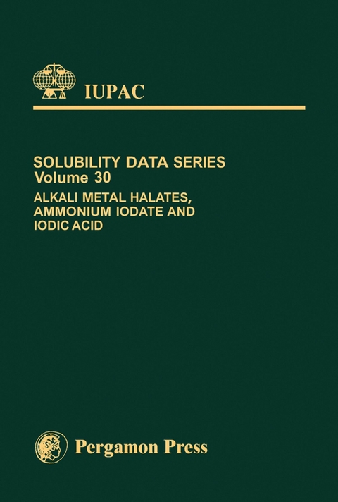 Alkali Metal Halates, Ammonium Iodate & Iodic Acid - 