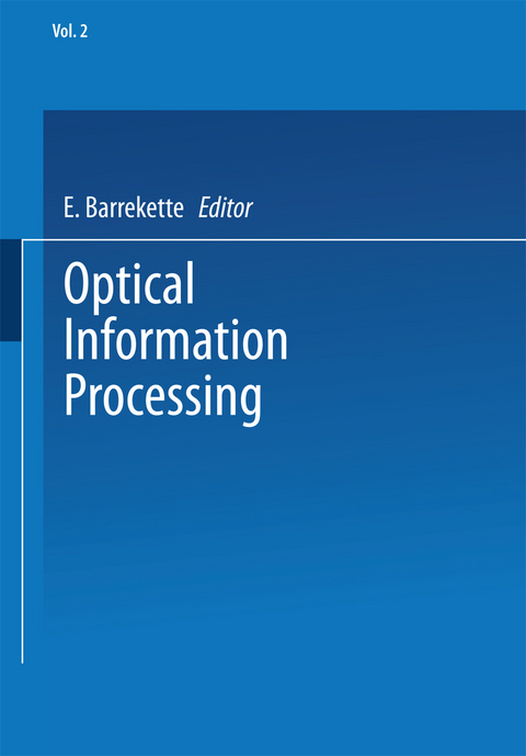 Optical Information Processing - 