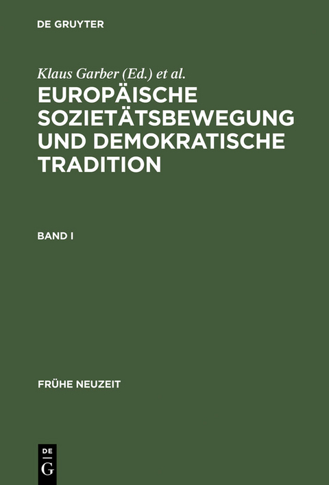 Europ&auml;ische Soziet&auml;tsbewegung und demokratische Tradition - 