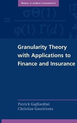 Granularity Theory with Applications to Finance and Insurance - Patrick Gagliardini, Christian Gouri&eacute;roux