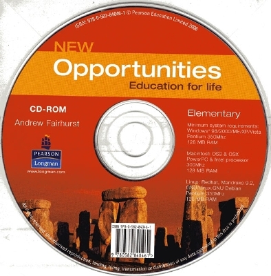 Opportunities Global Elementary CD-ROM New Edition - Andrew Fairhurst