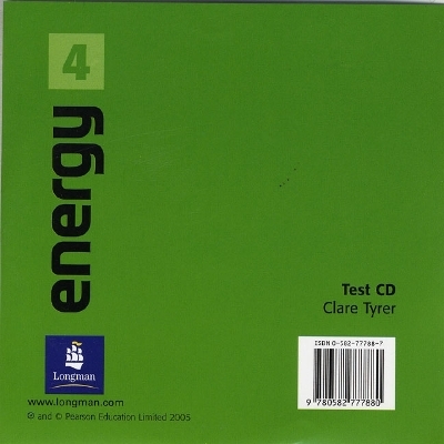 Energy 4 Test CD - Clare Tyrer