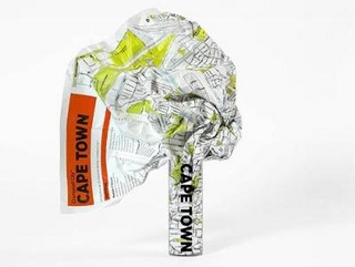 Cape Town Crumpled City Map