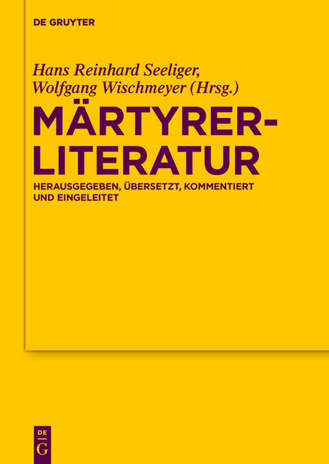 M&auml;rtyrerliteratur - 