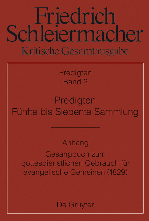 Predigten. F&uuml;nfte bis Siebente Sammlung (1826-1833) - 