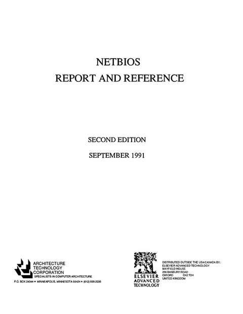 NETBIOS Report and Reference -  Architecture Technology Architecture Technology Corpor