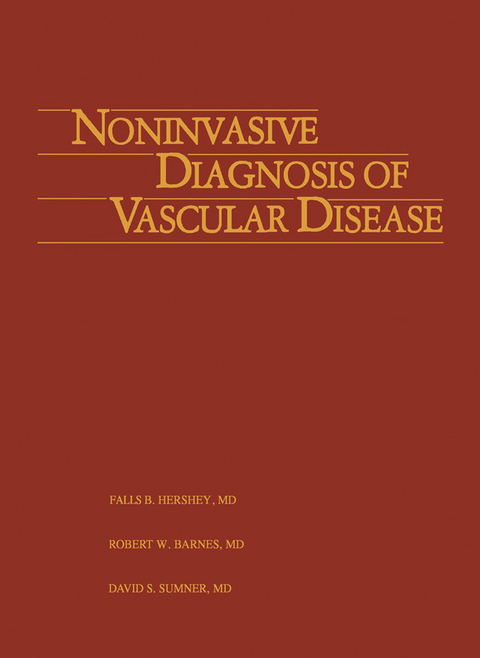 Noninvasive Diagnosis of Vascular Disease - 