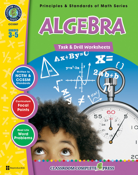 Algebra - Task & Drill Sheets Gr. 3-5 -  Nat Reed