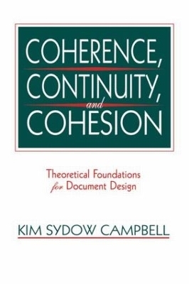 Coherence, Continuity, and Cohesion - Kim Sydow Campbell