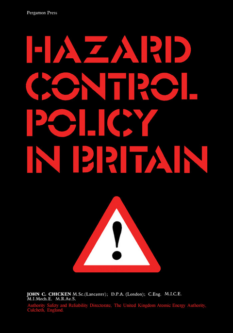 Hazard Control Policy in Britain -  John C. Chicken