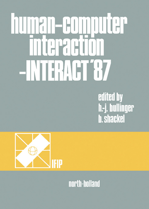 Human-Computer Interaction - INTERACT '87 - 