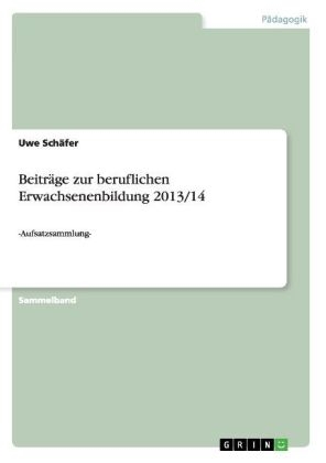 Beitr&auml;ge zur beruflichen Erwachsenenbildung 2013/14 - Uwe Sch&auml;fer