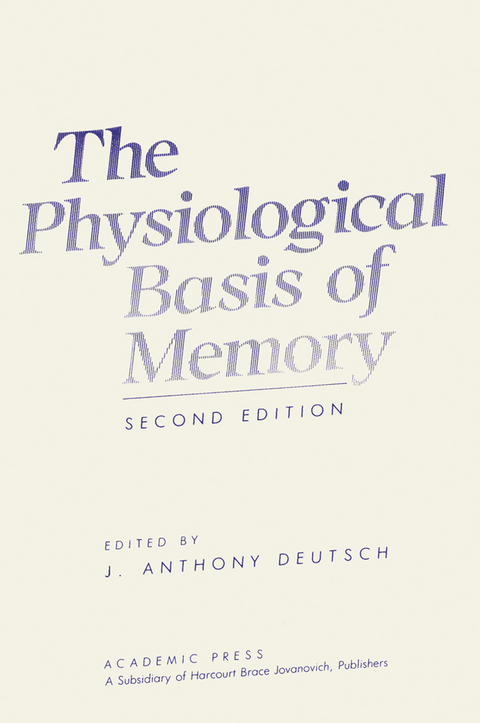 Physiological Basis of Memory - 