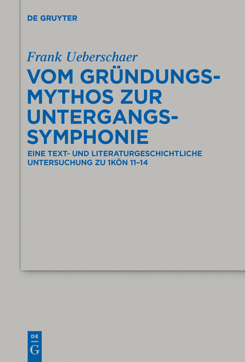 Vom Gr&uuml;ndungsmythos zur Untergangssymphonie - Frank Ueberschaer